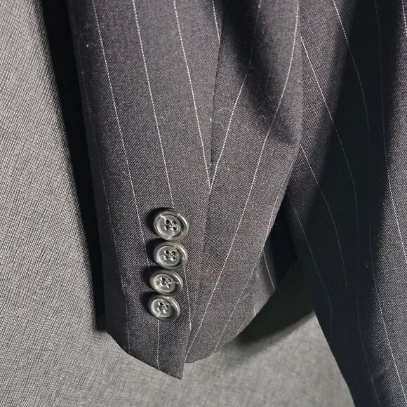 Chaps Custom Pinstrip Suit - Jacket and Slacks Set - Picture 8 of 12